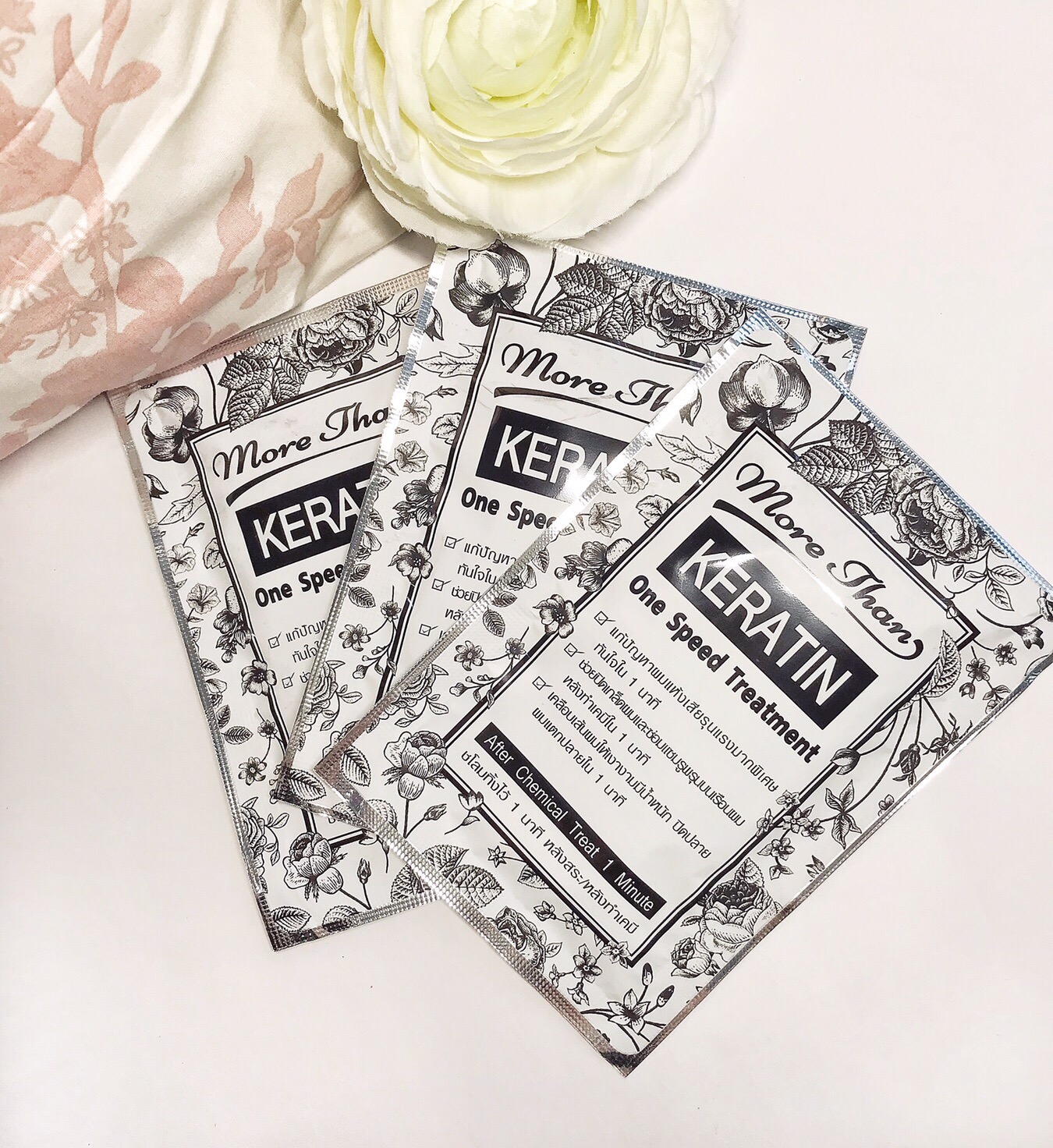 Натуральная кератиновая маска для волос из Тайланда More Than Keratin One Speed Treatment купить в Москве и Московской области.