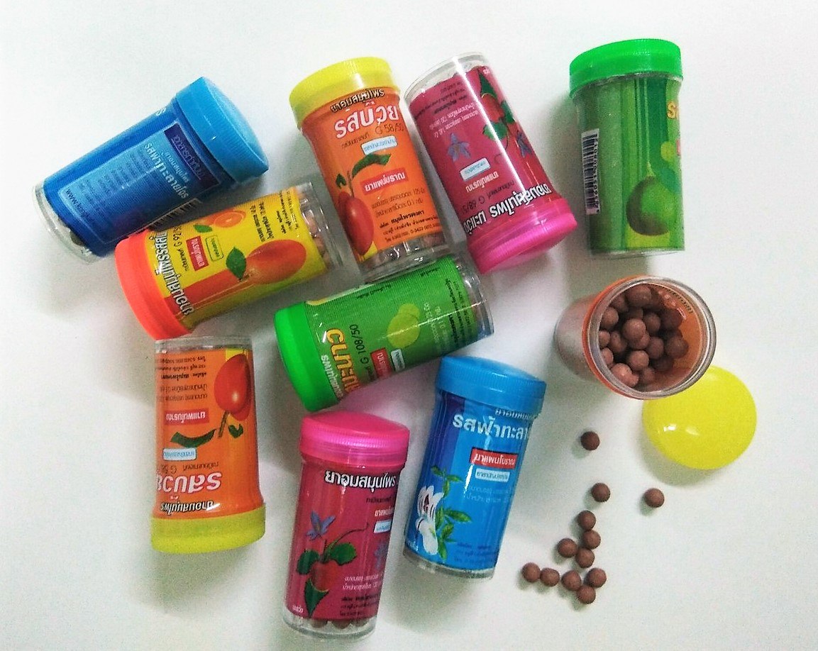 Натуральные Тайские шарики - гранулы от кашля и боли в горле со вкусом лайма KONGKAHERB