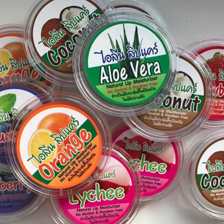 Натуральный бальзам для губ Айлин с Алоэ Вера Ilene Aloe Vera Lip Care 10 гр. Таиланд