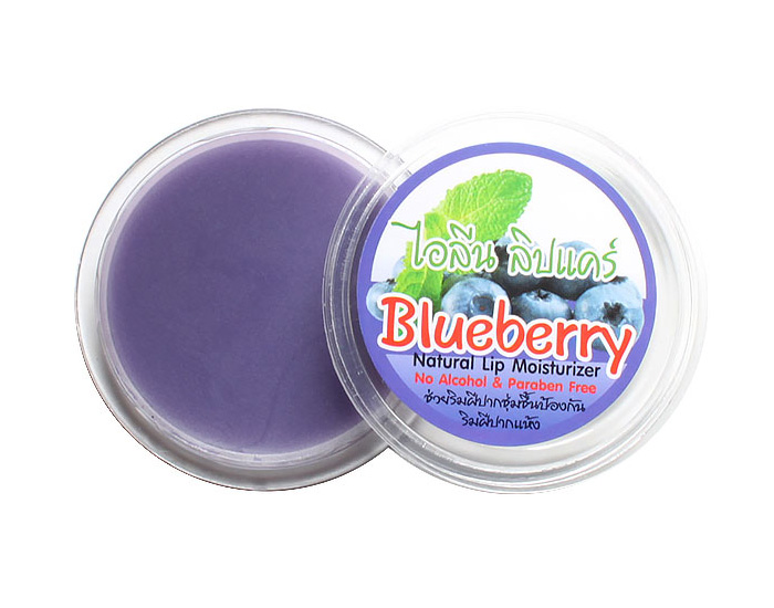Натуральный Тайский бальзам для губ Айлин с Черникой ILENE Lip Care Blueberry Lip Moisturizer купить в Москве и Московской области. Ilene_lip_care_blueberry