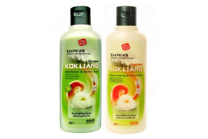 Натуральный травяной шампунь и кондиционер из Тайланда против выпадения волос Kokliang купить в Москве и Московской области