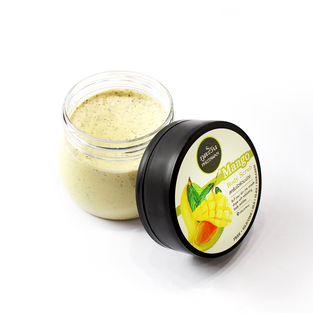 Phutawan Mango Body Scrub 140 gr. Thailand 100% Original Product from Thailand MADE IN THAILAND