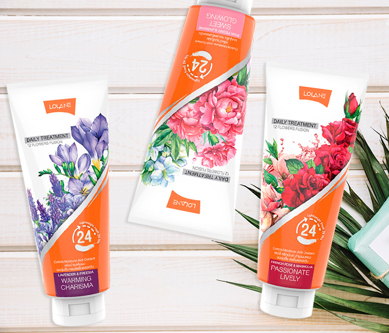 Тайская цветочная маска для волос Лаванда и фрезия Lolane Daily Treatment Warming Charisma 300 мл. ТАЙСКАЯ КОСМЕТИКА OZBM