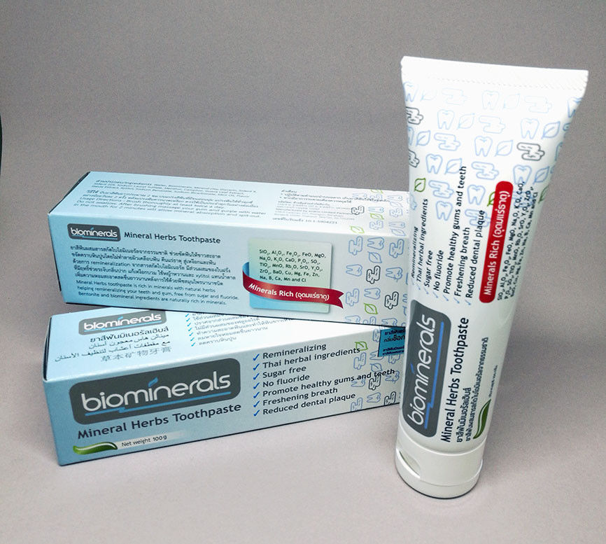 Тайская минеральная зубная паста без фтора с мятно-шоколадным вкусом Biominerals toothpaste 100 гр. КУПИТЬ ТАЙСКИЕ ПАСТЫ БИОМИНЕРАЛС