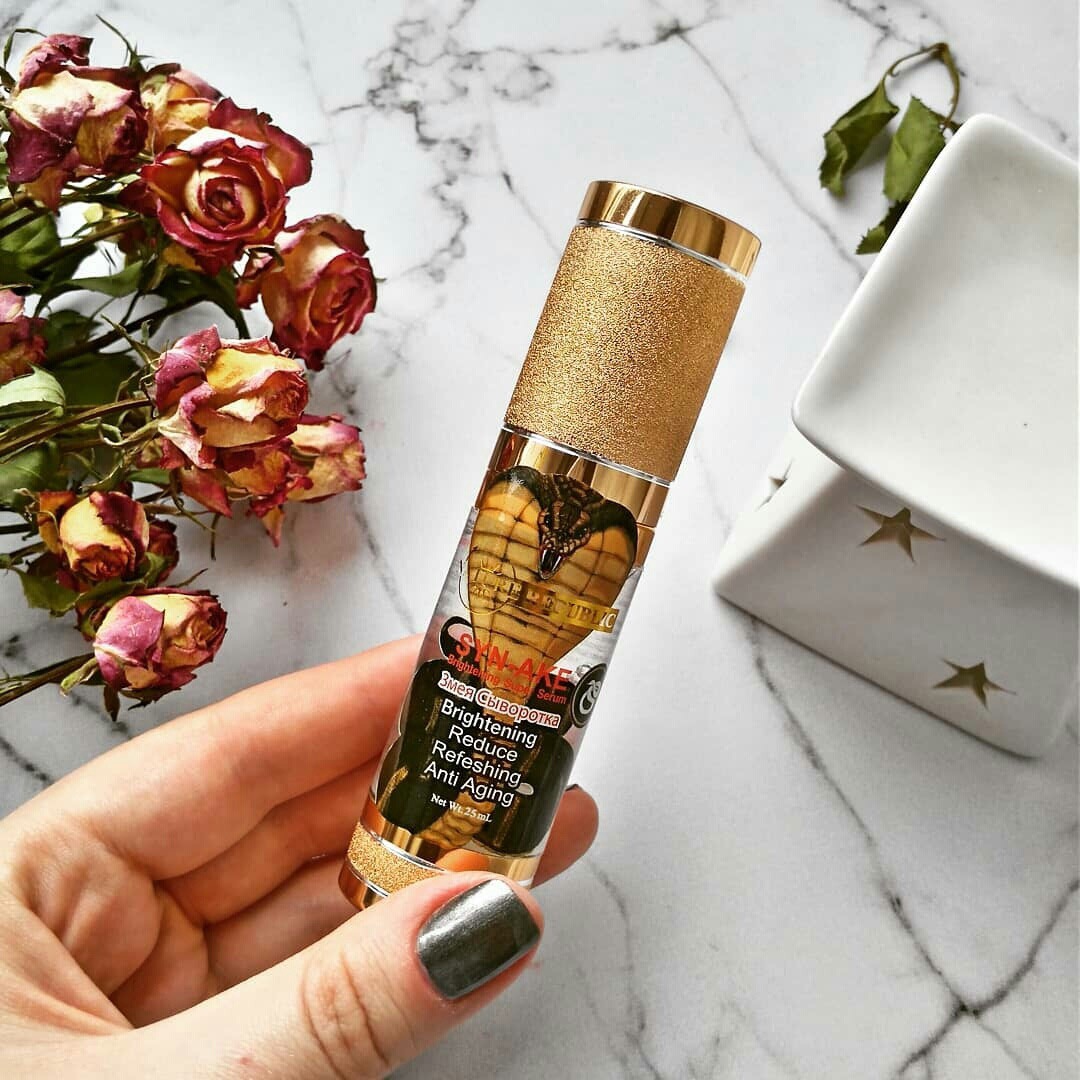 Тайская сыворотка для лица с ядом змеи Золотой Коллаген LIFTING SYN-AKE SERUM NATURAL SP Beauty & Makeup 35 мл. ТАИЛАНД антивозрастная сыворотка-ботокс