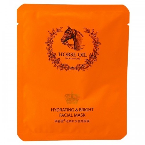 Тайская тканевая маска для лица с лошадиным жиром Yanchuntang Horse Oil