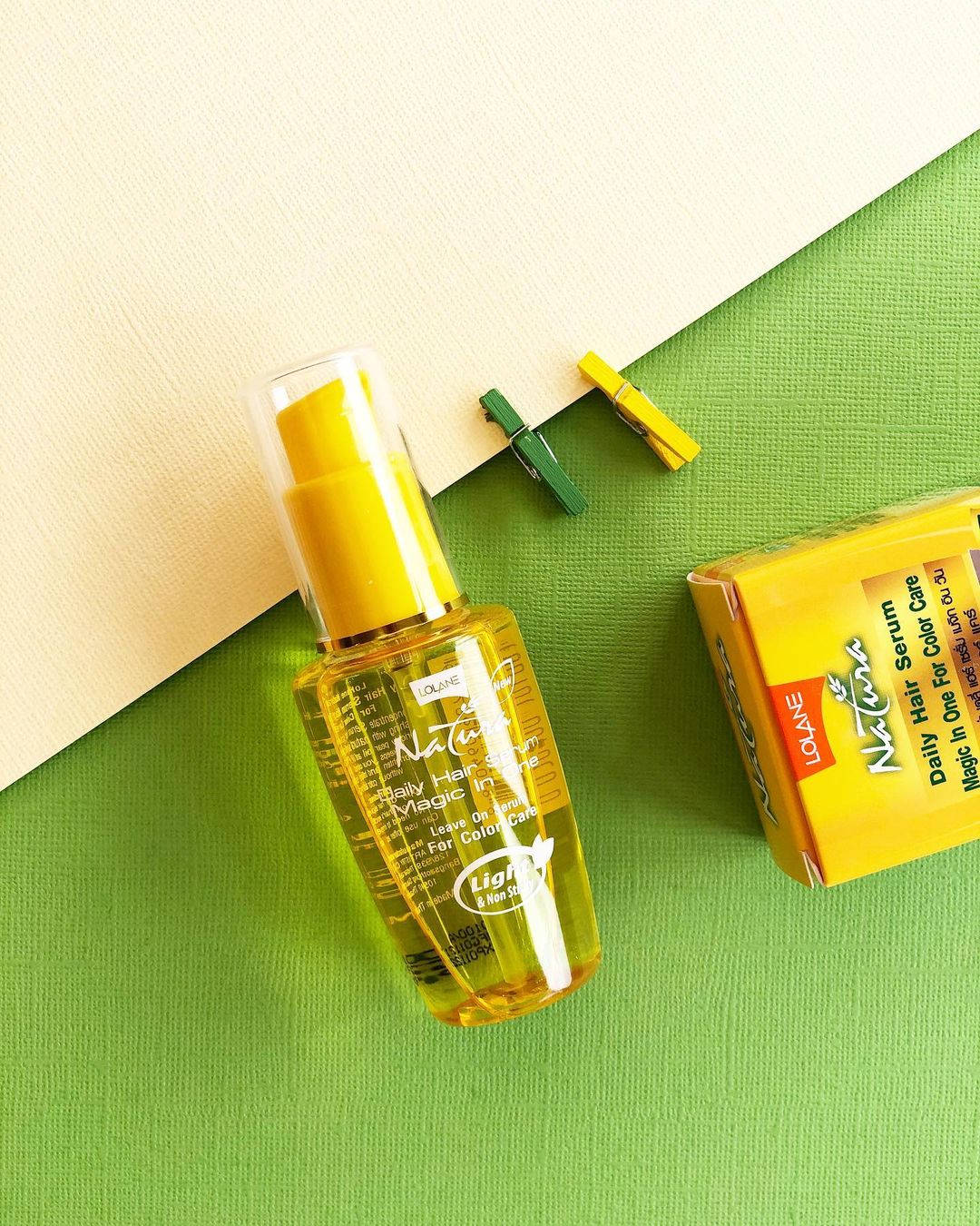 Тайская восстанавливающая сыворотка для окрашенных и поврежденных волос Lolane Natura daily hair serum magic in One For Color Care 50 мл. ТАИЛАНД