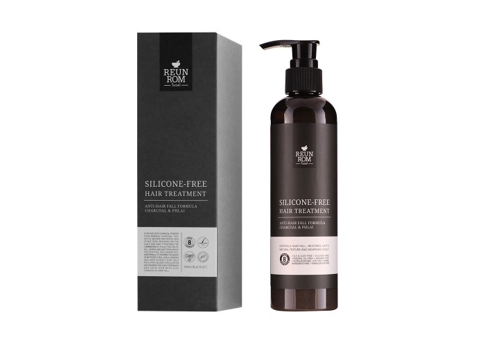 Тайский кондиционер для волос Reunrom Silicone-Free Hair Treatment Anti-Hair Fall Formula Charcoal & Phlai 250 мл. КОНДИЦИОНЕР ИЗ ТАЙЛАНДА Reunrom. ТАИЛАНД